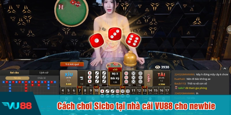 Cách chơi Sicbo tại nhà cái VU88 cho newbie