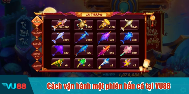 Cách vận hành một phiên bắn cá tại VU88