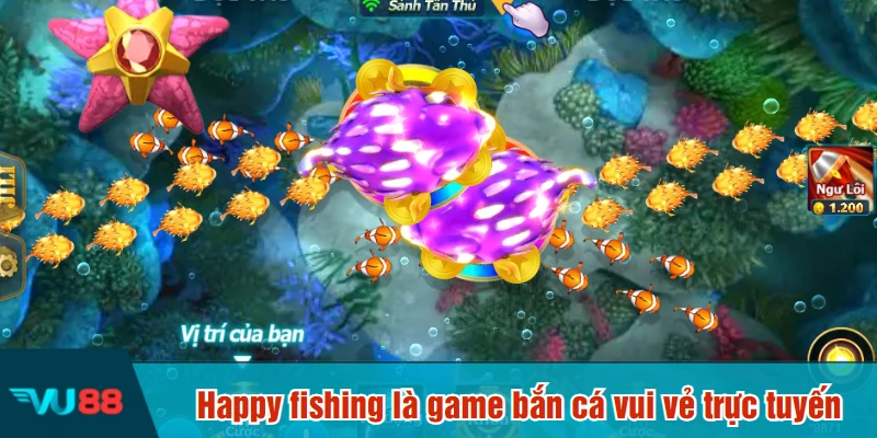 Happy fishing là game bắn cá vui vẻ trực tuyến