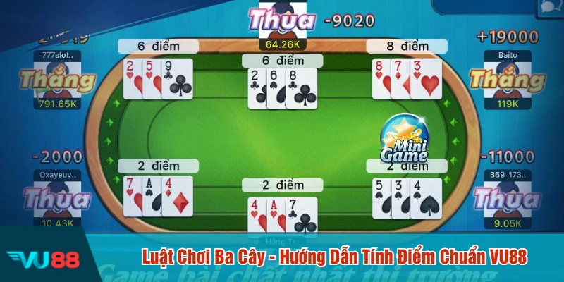 Luật chơi ba cây