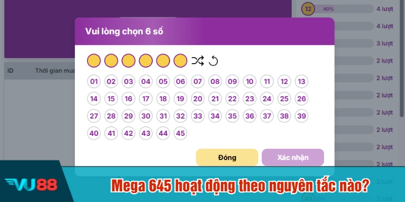 Mega 645 hoạt động theo nguyên tắc nào?
