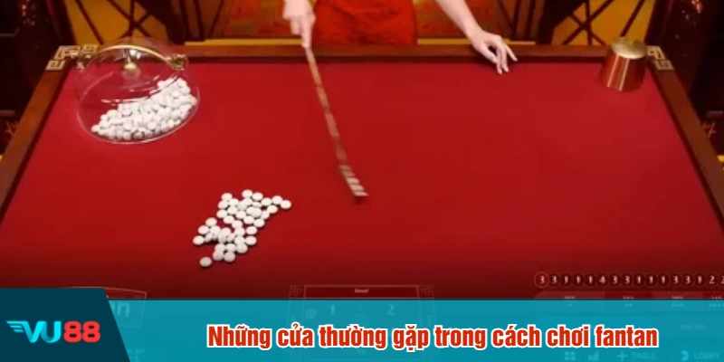 Những cửa thường gặp trong cách chơi fantan