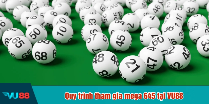 Quy trình tham gia mega 645 tại VU88