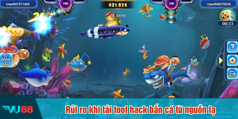 Rủi ro khi tải tool hack bắn cá từ nguồn lạ